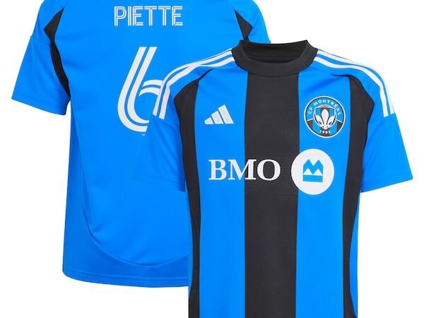 Samuel Piette CF Montreal adidas Youth 2025 Montréal Original Replica Player Jersey - Blue
