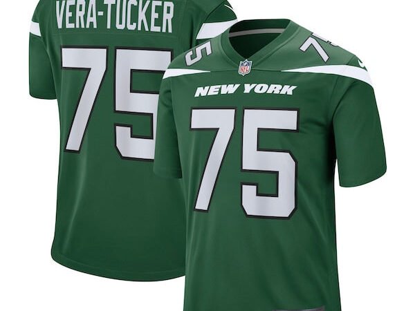 Alijah Vera-Tucker New York Jets Nike Game Player Jersey - Gotham Green/White