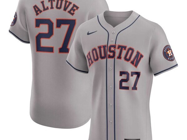 Jose Altuve Houston Astros Nike Road Elite Player Jersey - Gray