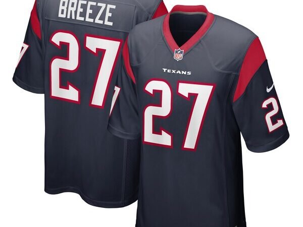 Brady Breeze Houston Texans Nike Team Game Jersey -  Navy