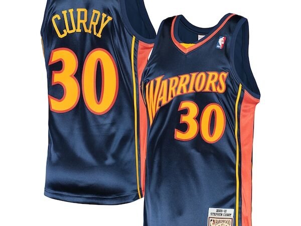 Stephen Curry Golden State Warriors 2009/10 Hardwood Classics Authentic Jersey - Navy