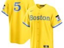 Enrique Hernandez Boston Red Sox Nike City Connect Replica Player Jersey - Gold/Light Blue