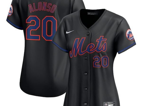 Pete Alonso New York Mets Nike Women's Alternate Limited Player Jersey – Black