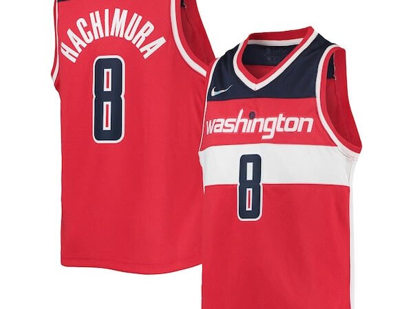 Rui Hachimura Washington Wizards Nike Youth 2021/22 Diamond Swingman Jersey - Icon Edition - Red