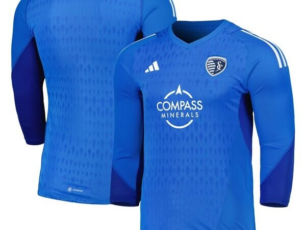 Sporting Kansas City adidas 2024 Goalkeeper Long Sleeve Replica Jersey - Blue