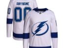 Tampa Bay Lightning adidas  Away  Primegreen Authentic Custom Jersey - White