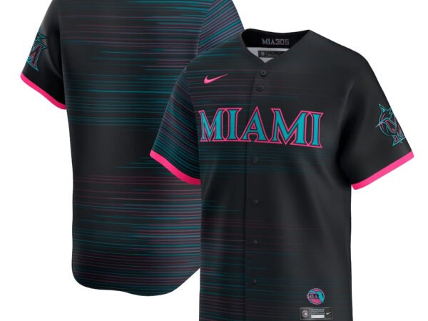 Miami Marlins Nike 2025 City Connect Limited Jersey - Black