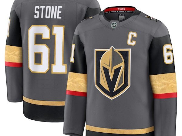 Mark Stone Vegas Golden Knights Alternate Premium Jersey - Gray/White/Gold