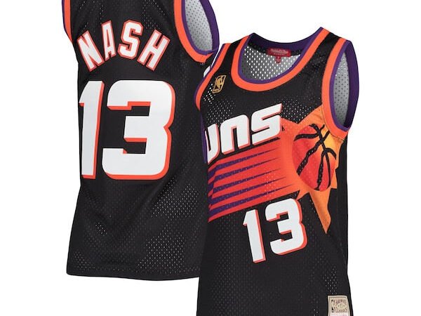 Steve Nash Phoenix Suns Women's Hardwood Classics Swingman Jersey - Black