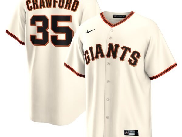 Brandon Crawford San Francisco Giants Nike Home Replica Player Name Jersey - Cream