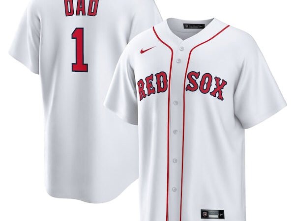 Boston Red Sox Nike #1 Dad Home Replica Jersey - White