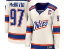 Connor McDavid Edmonton Oilers  Women's Alternate Breakaway Jersey - Light Beige/Royal
