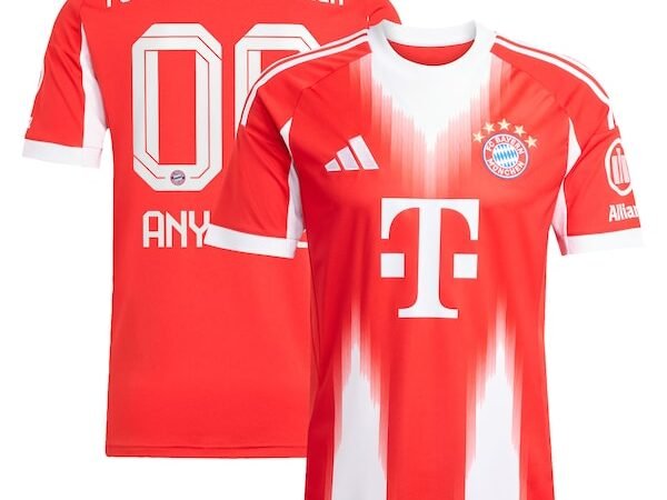 Bayern Munich adidas 2025/26 Home Replica Custom Jersey - Red