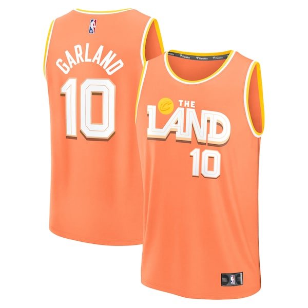 Darius Garland Cleveland Cavaliers Youth 2025/26 City Edition Fast Break Jersey - Orange