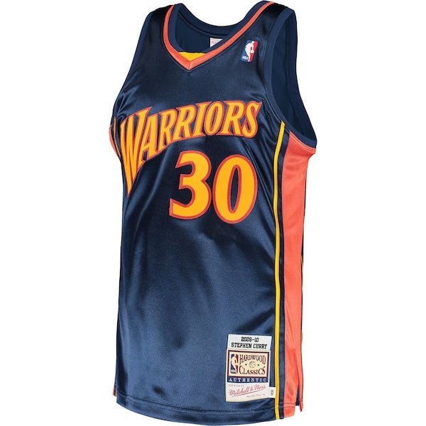 Stephen Curry Golden State Warriors 2009/10 Hardwood Classics Authentic Jersey - Navy