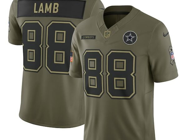 CeeDee Lamb Dallas Cowboys Nike 2025 Salute to Service Limited Jersey - Olive