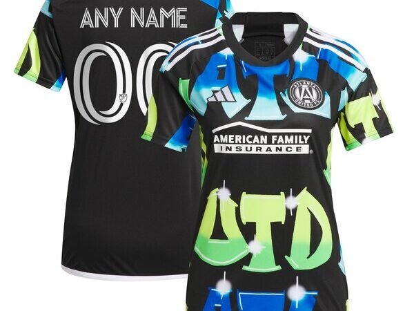 Atlanta United FC adidas Women's 2024 The 404 Replica Custom Jersey - Black