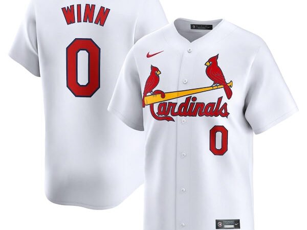 Masyn Winn St. Louis Cardinals Nike Home Limited Player Jersey - White/Gray