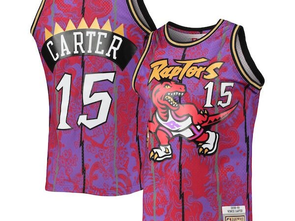Vince Carter Toronto Raptors Hardwood Classics 1998/99 Lunar New Year Swingman Jersey - Purple