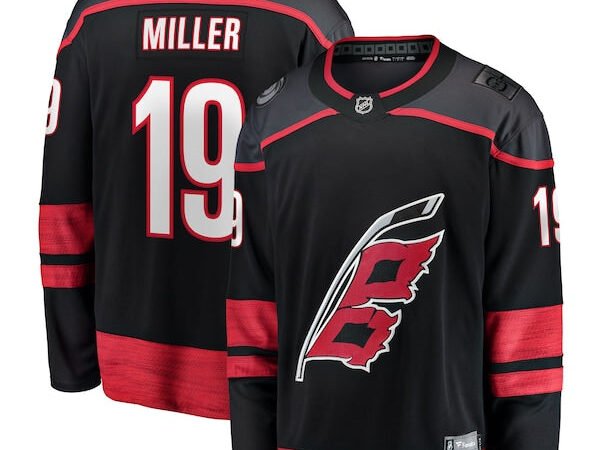 K'Andre Miller Carolina Hurricanes  Home Breakaway Jersey - Black