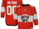 Florida Panthers Youth Home Premier Custom Jersey - Red