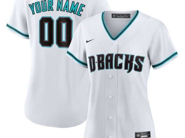 Arizona Diamondbacks Nike Women's Home Replica Custom Jersey - White