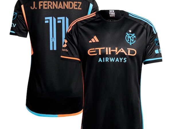 Julian Fernandez New York City FC adidas 2024 24/7 Kit Authentic Player Jersey – Black