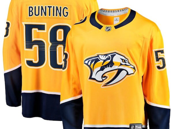 Michael Bunting Nashville Predators  Home Breakaway Jersey - Gold