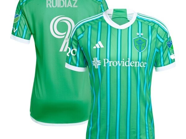 Raul Ruidiaz Seattle Sounders FC adidas 2024 The Anniversary Kit Authentic Player Jersey – Green