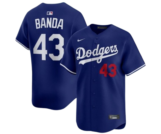 Anthony Banda Los Angeles Dodgers Nike Alternate Limited Player Jersey – Royal