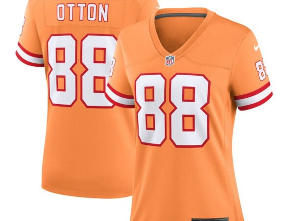 Cade Otton Tampa Bay Buccaneers Nike Women's Throwback Game Jersey - Orange