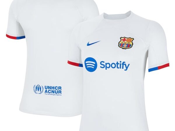 Barcelona Nike Youth 2023/24 Away Replica Jersey - White