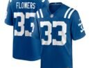 Dallis Flowers Indianapolis Colts Nike Game Player Jersey - Royal