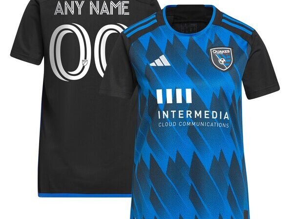 San Jose Earthquakes adidas Women's 2024 Active Fault Jersey Replica Custom Jersey - Blue