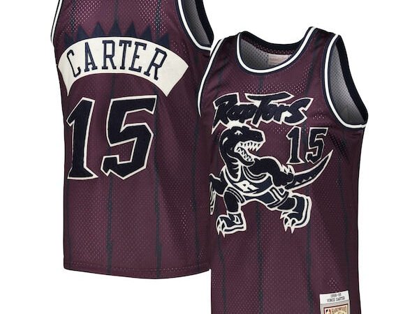 Vince Carter Toronto Raptors  Hardwood Classics Off-Court Swingman Jersey - Purple