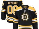 Boston Bruins  Home Authentic Pro Custom Jersey - Black/White