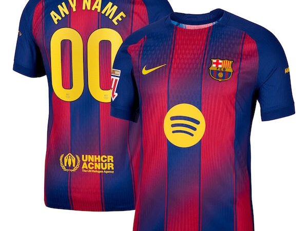 Barcelona Nike 2025/26 Home Authentic Custom Jersey - Navy