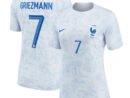 Antoine Griezmann France National Team Nike Women's 2022/23 Away Breathe Stadium Replica Jersey - White