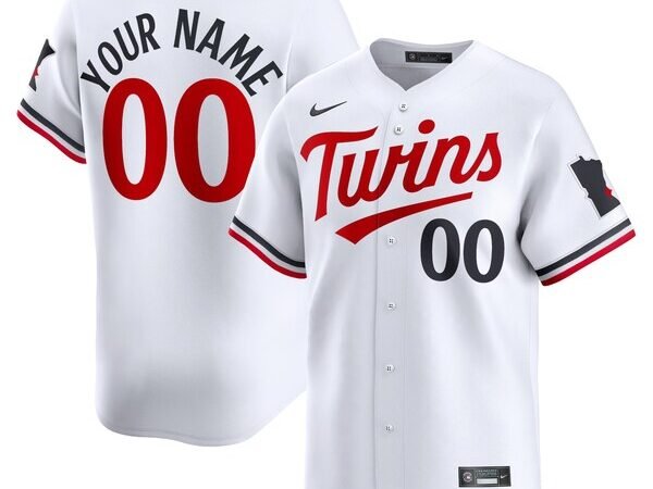 Minnesota Twins Nike Youth Home Limited Custom Jersey - White