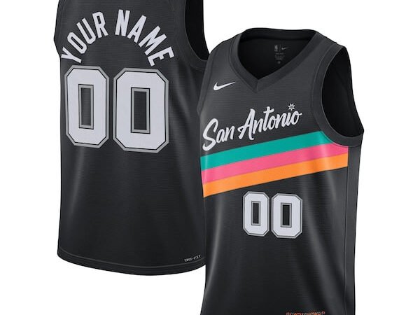 San Antonio Spurs Nike Unisex 2025/26 City Edition Swingman Custom Jersey - Black