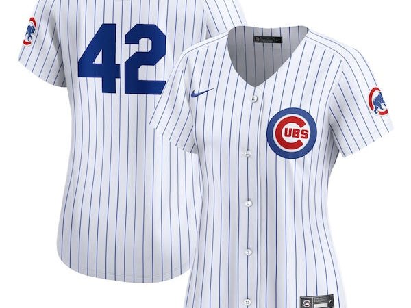 Chicago Cubs Nike Women's 2024 Jackie Robinson Day Home Limited Jersey – White