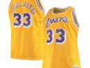 Kareem Abdul-Jabbar Los Angeles Lakers 1984/85 Big & Tall Hardwood Classics Swingman Jersey - Gold