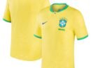 Custom Brazil National Team Nike Youth 2022/23 Home Authentic Jersey - Yellow