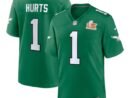 Jalen Hurts Philadelphia Eagles Nike Super Bowl LIX 2nd Alternate Game Jersey - Kelly Green