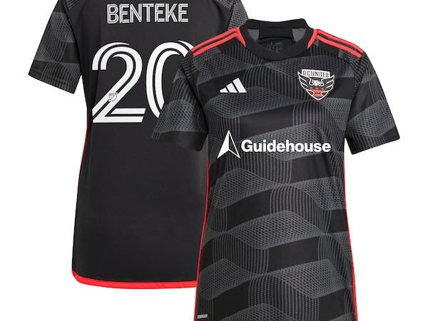 Christian Benteke D.C. United adidas Women's 2024 The Icon Kit Replica Player Jersey – Black