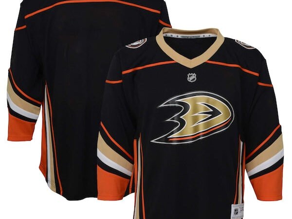 Anaheim Ducks Youth Home Replica Jersey - Black