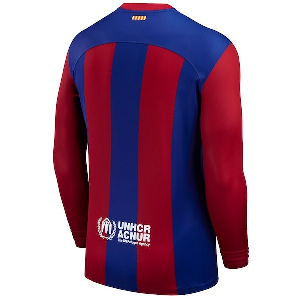 Barcelona Nike 2023/24 Home Stadium Replica Long Sleeve Jersey - Royal
