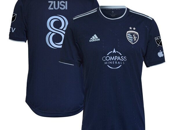 Graham Zusi Sporting Kansas City adidas 2024 State Line 3.0 Authentic Player Jersey - Blue