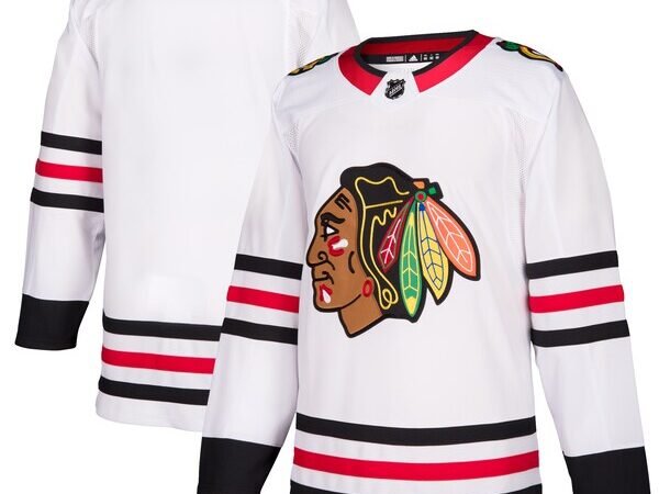 Chicago Blackhawks adidas Away Authentic Blank Jersey - White