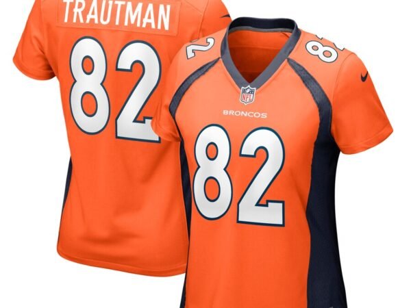 Adam Trautman Denver Broncos Nike Women's Team Game Jersey - Orange